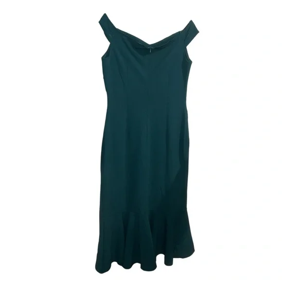 🆕Green Knitee Off The Shoulder Dress - Picture 3 of 4